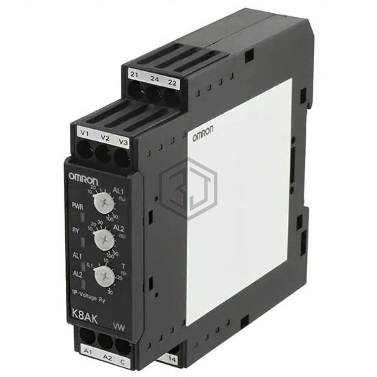 K8AK-VW2 100-240VAC - Omron Automation and Safety - Monitor - Relay Output