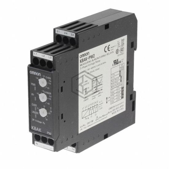 K8AK-PW2 380/480VAC - Omron Automation and Safety - Monitor - Relay Output