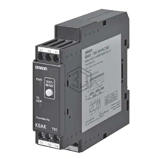 K8AK-TS1 24 VAC/VDC - Omron Automation and Safety - Monitor - Relay Output
