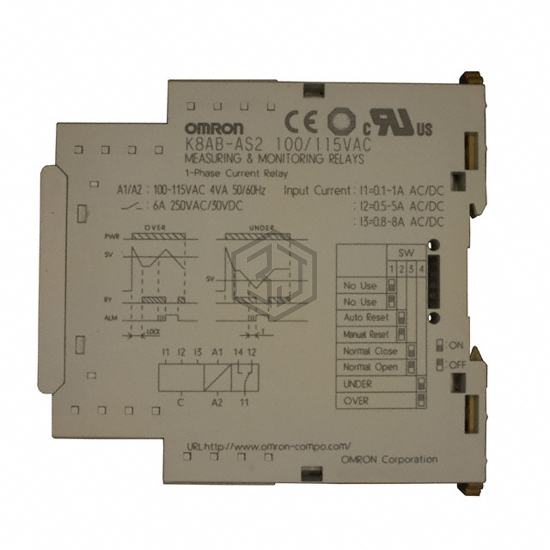 K8AB-AS2 100/115VAC - Omron Automation and Safety - Monitor - Relay Output