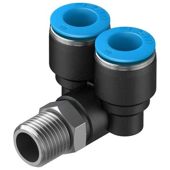 QSYL-1/4-10 - Festo Corporation - Pneumatics, Hydraulics - Fittings, Couplings, and Distributors