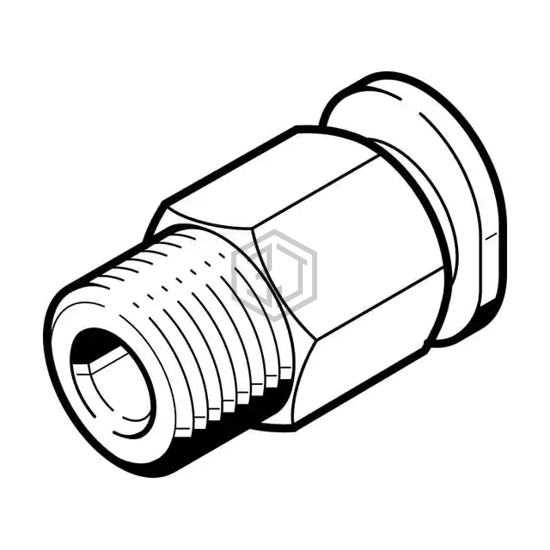 QBM-1/8-1/8-U - Festo Corporation - Pneumatics, Hydraulics - Fittings, Couplings, and Distributors