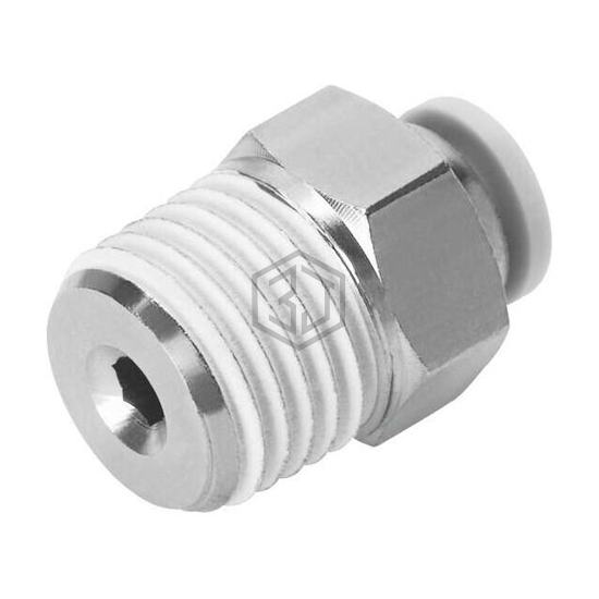 QB-3/8-1/2-U - Festo Corporation - Pneumatics, Hydraulics - Fittings, Couplings, and Distributors
