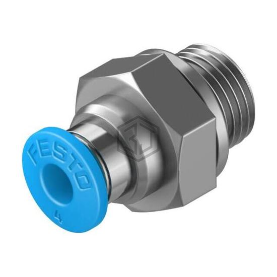 QS-G1/8-4 - Festo Corporation - Pneumatics, Hydraulics - Fittings, Couplings, and Distributors