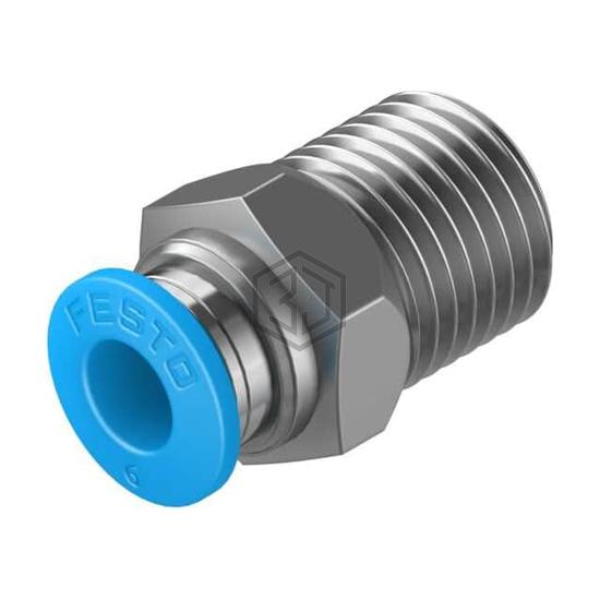 QS-1/4-6 - Festo Corporation - Pneumatics, Hydraulics - Fittings, Couplings, and Distributors