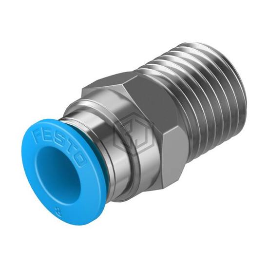 QS-1/4-8 - Festo Corporation - Pneumatics, Hydraulics - Fittings, Couplings, and Distributors