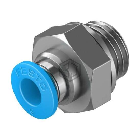 QS-G1/4-6 - Festo Corporation - Pneumatics, Hydraulics - Fittings, Couplings, and Distributors