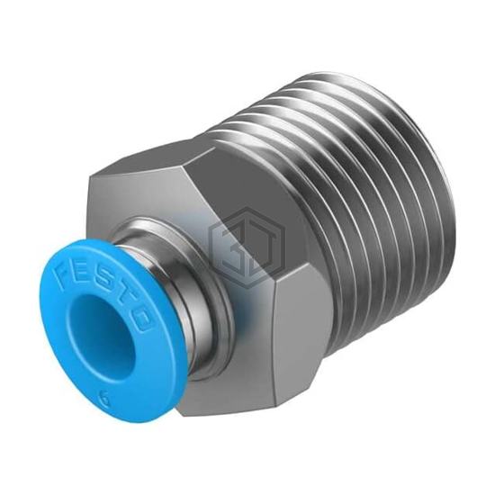 QS-3/8-6 - Festo Corporation - Pneumatics, Hydraulics - Fittings, Couplings, and Distributors