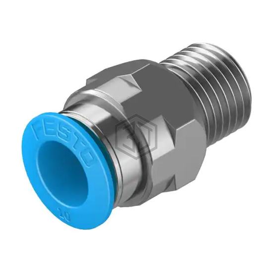 QS-1/4-10 - Festo Corporation - Pneumatics, Hydraulics - Fittings, Couplings, and Distributors
