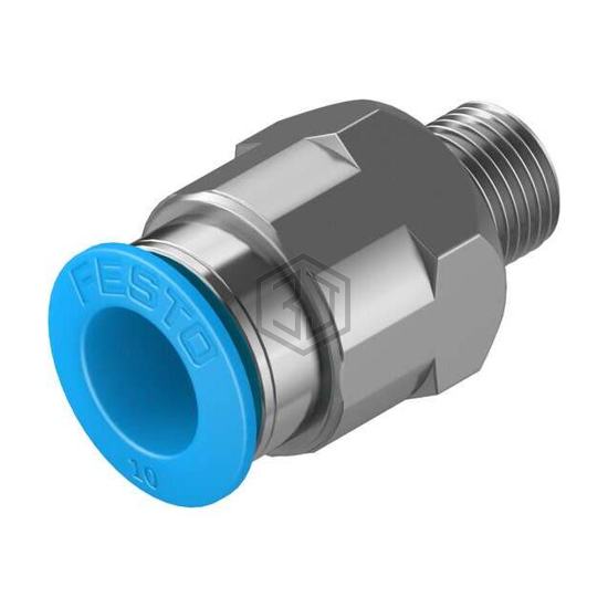 QS-1/8-10 - Festo Corporation - Pneumatics, Hydraulics - Fittings, Couplings, and Distributors