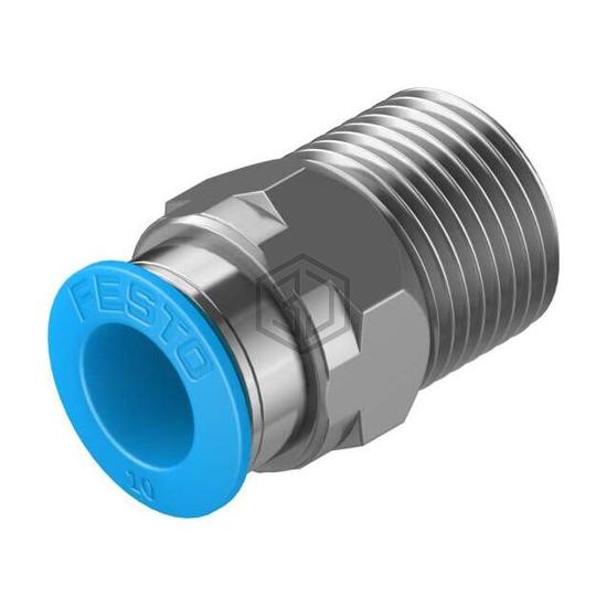 QS-3/8-10 - Festo Corporation - Pneumatics, Hydraulics - Fittings, Couplings, and Distributors