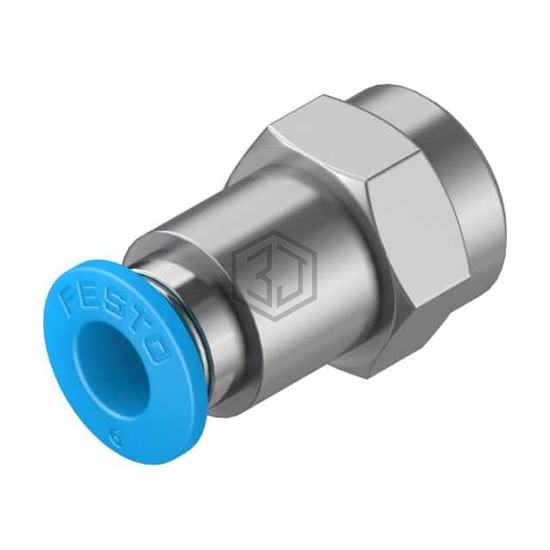 QSF-1/8-6-B - Festo Corporation - Pneumatics, Hydraulics - Fittings, Couplings, and Distributors