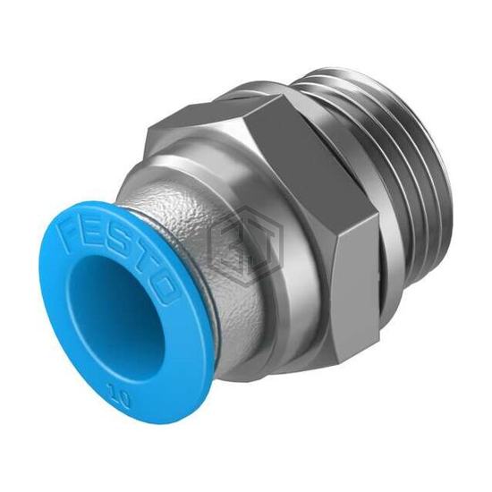 QS-G3/8-10 - Festo Corporation - Pneumatics, Hydraulics - Fittings, Couplings, and Distributors