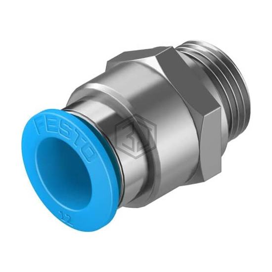 QS-G3/8-12 - Festo Corporation - Pneumatics, Hydraulics - Fittings, Couplings, and Distributors
