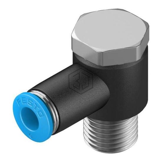 QSLV-1/4-6 - Festo Corporation - Pneumatics, Hydraulics - Fittings, Couplings, and Distributors