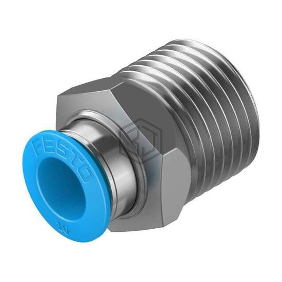 QS-1/2-10 - Festo Corporation - Pneumatics, Hydraulics - Fittings, Couplings, and Distributors