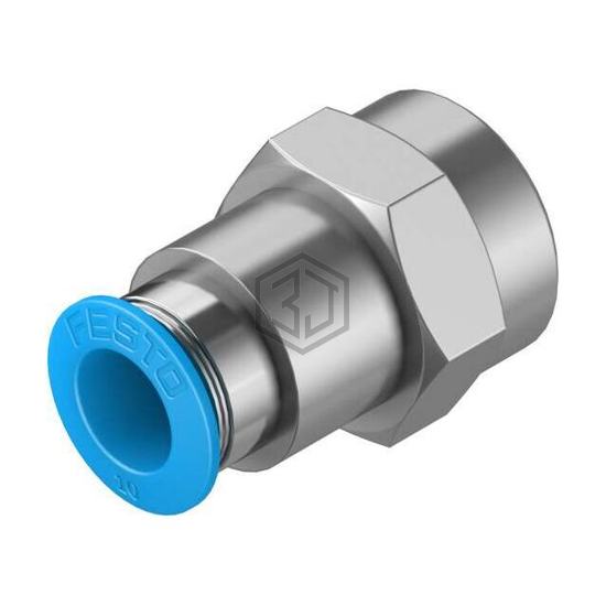 QSF-3/8-10-B - Festo Corporation - Pneumatics, Hydraulics - Fittings, Couplings, and Distributors