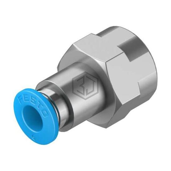 QSF-1/4-6-B - Festo Corporation - Pneumatics, Hydraulics - Fittings, Couplings, and Distributors