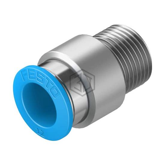 QS-3/8-12-I - Festo Corporation - Pneumatics, Hydraulics - Fittings, Couplings, and Distributors