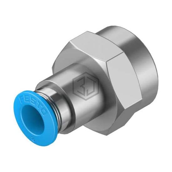 QSF-3/8-8-B - Festo Corporation - Pneumatics, Hydraulics - Fittings, Couplings, and Distributors