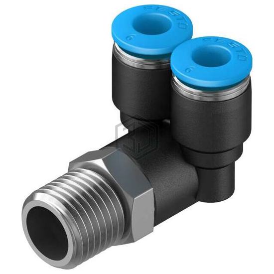 QSYL-1/4-6 - Festo Corporation - Pneumatics, Hydraulics - Fittings, Couplings, and Distributors