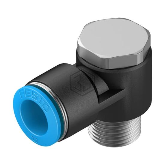 QSLV-3/8-12 - Festo Corporation - Pneumatics, Hydraulics - Fittings, Couplings, and Distributors