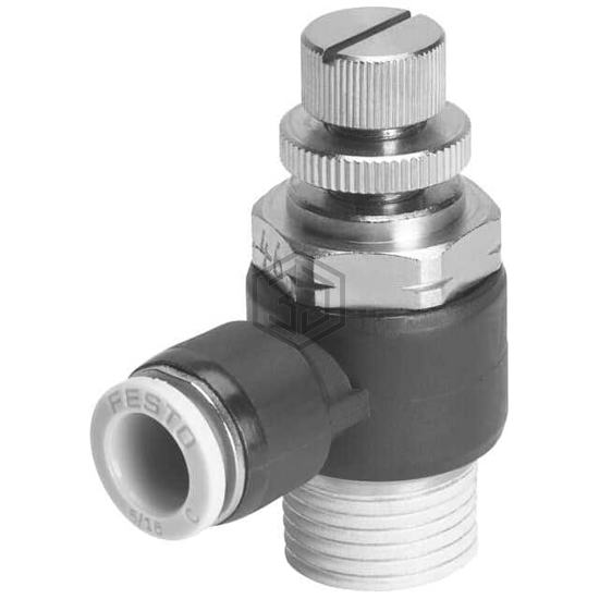 GRLA-1/4-QB-3/8-U - Festo Corporation - Pneumatics, Hydraulics - Valves and Control