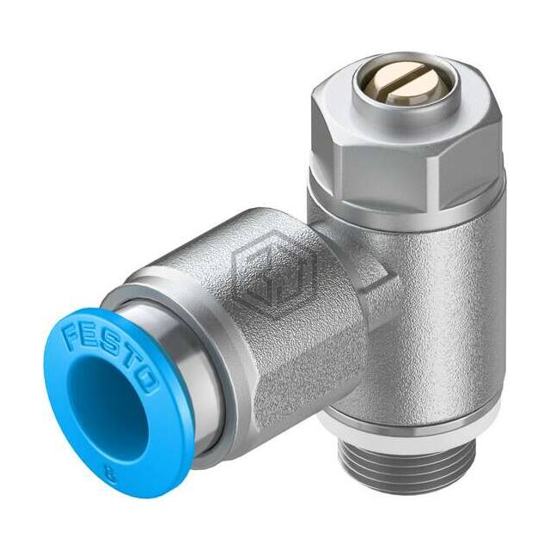 GRLA-1/8-QS-8-D - Festo Corporation - Pneumatics, Hydraulics - Valves and Control