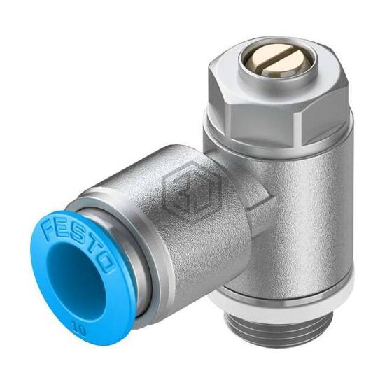 GRLA-1/4-QS-10-D - Festo Corporation - Pneumatics, Hydraulics - Valves and Control