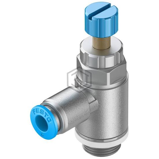 GRLA-1/4-QS-8-RS-D - Festo Corporation - Pneumatics, Hydraulics - Valves and Control