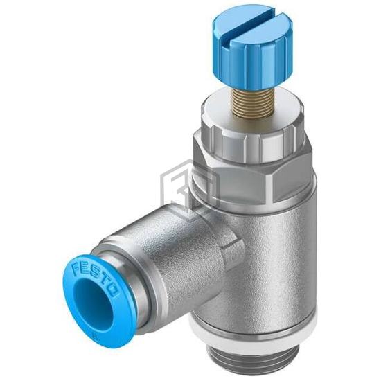 GRLA-1/4-QS-6-RS-D - Festo Corporation - Pneumatics, Hydraulics - Valves and Control