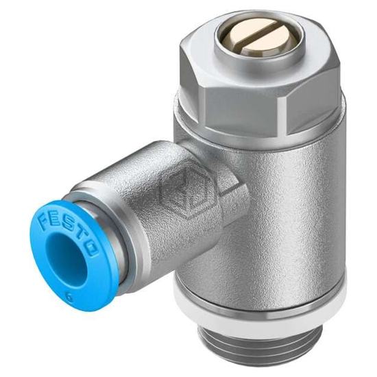 GRLA-1/4-QS-6-D - Festo Corporation - Pneumatics, Hydraulics - Valves and Control