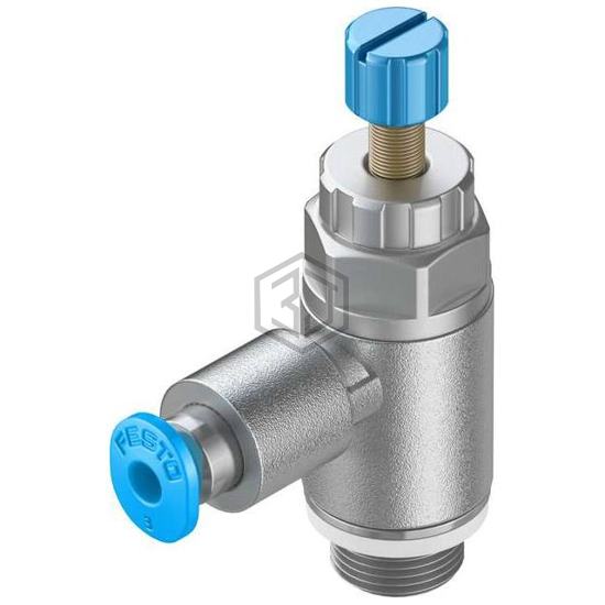 GRLA-1/8-QS-3-RS-D - Festo Corporation - Pneumatics, Hydraulics - Valves and Control