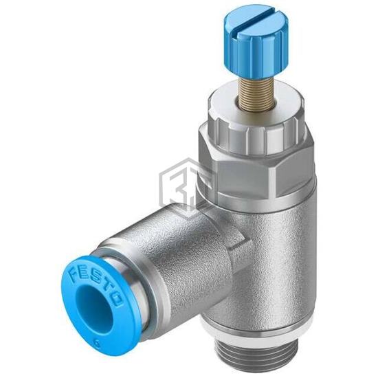GRLA-1/8-QS-6-RS-D - Festo Corporation - Pneumatics, Hydraulics - Valves and Control