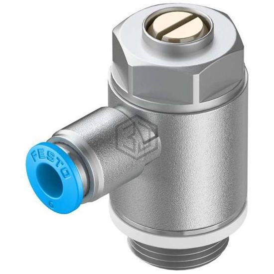 GRLA-3/8-QS-6-D - Festo Corporation - Pneumatics, Hydraulics - Valves and Control