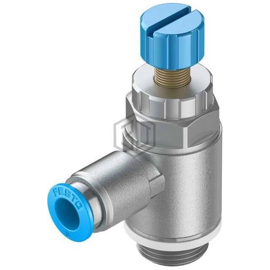 GRLA-3/8-QS-8-RS-D - Festo Corporation - Pneumatics, Hydraulics - Valves and Control