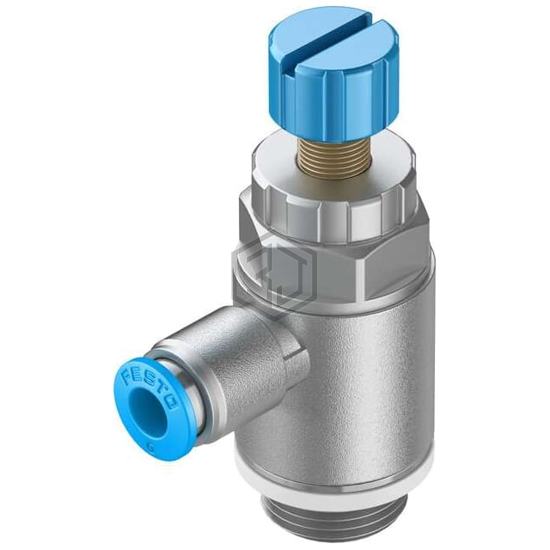 GRLA-3/8-QS-6-RS-D - Festo Corporation - Pneumatics, Hydraulics - Valves and Control