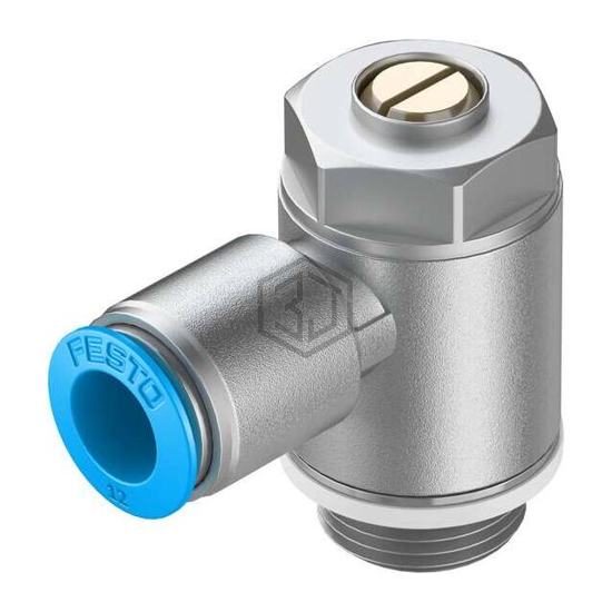 GRLA-1/2-QS-12-D - Festo Corporation - Pneumatics, Hydraulics - Valves and Control