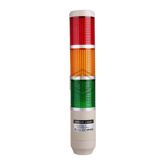 MT5C3BL-RYG - Menics - Stackable Tower Lighting, Beacons, and Components