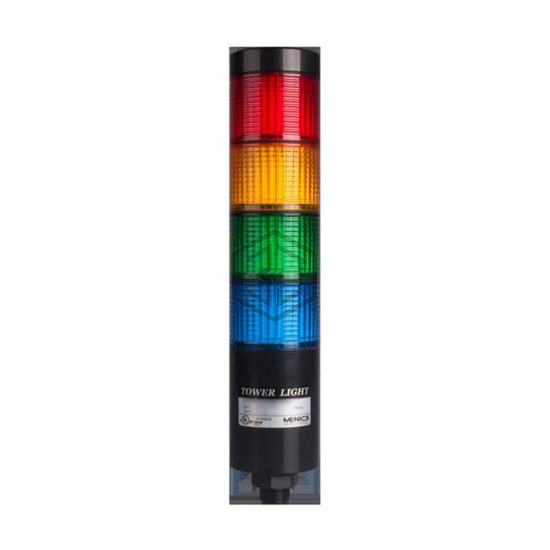 PTE-SCF-402-RYGB-B - Menics - Stackable Tower Lighting, Beacons, and Components