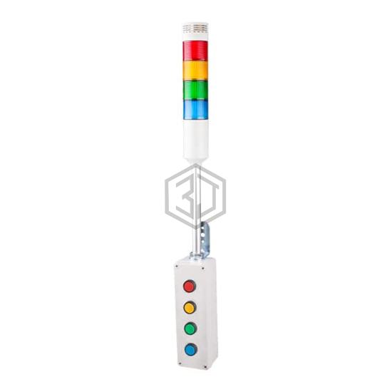 ATEP-RYGB-B - Menics - Stackable Tower Lighting, Beacons, and Components