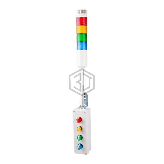 ATES-RYGB-B - Menics - Stackable Tower Lighting, Beacons, and Components