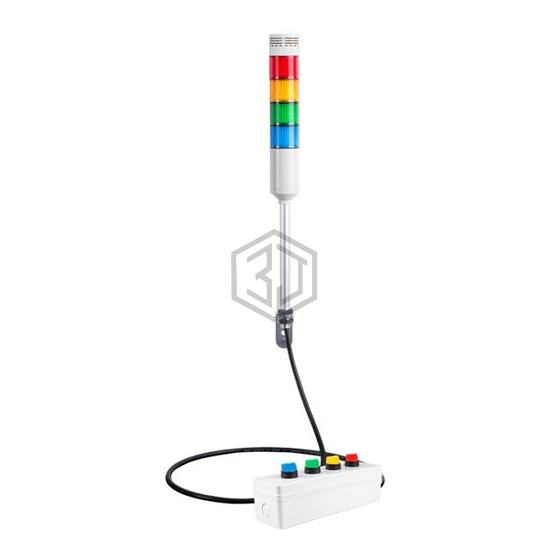 ATESR-15-RYGB-B - Menics - Stackable Tower Lighting, Beacons, and Components