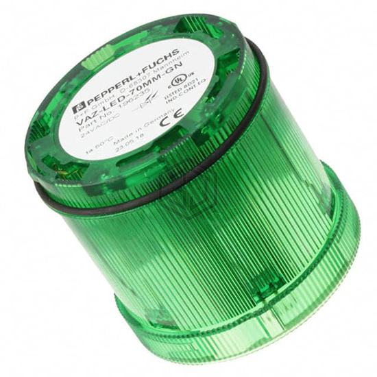 VAZ-LED-70MM-GN - Pepperl+Fuchs, Inc. - Stackable Tower Lighting, Beacons, and Components