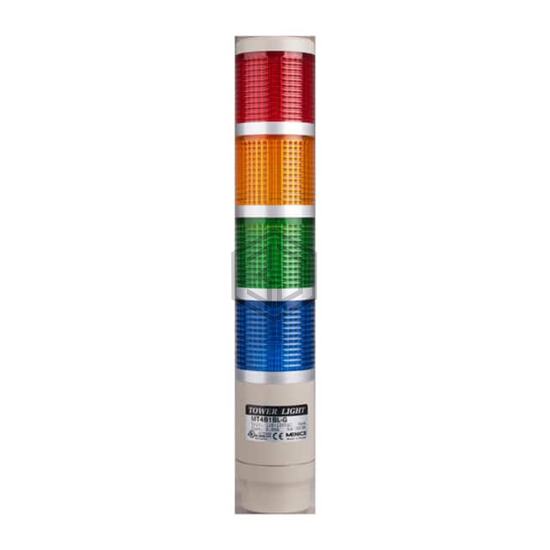 MT4B4DL-RYGB - Menics - Stackable Tower Lighting, Beacons, and Components