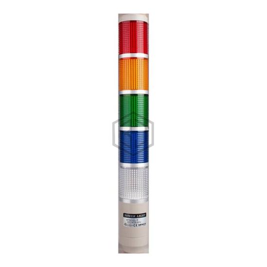 MT5C5AL-RYGBC - Menics - Stackable Tower Lighting, Beacons, and Components