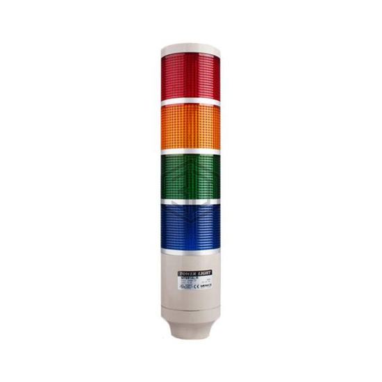 MT8B4BL-RYGB - Menics - Stackable Tower Lighting, Beacons, and Components