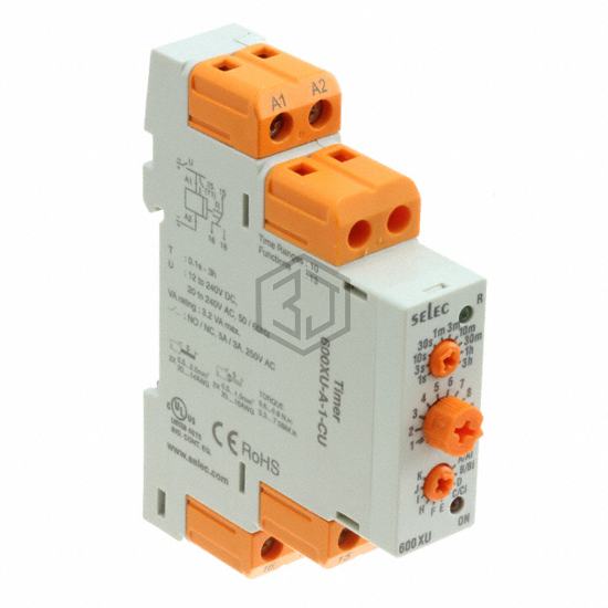 600XU-A-1-CU - Altech Corporation - Time Delay Relays