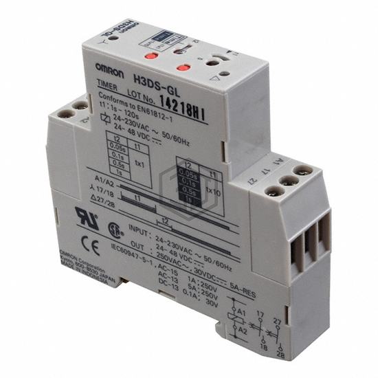 H3DS-GL AC24-230/DC24-48 - Omron Automation and Safety - Time Delay Relays