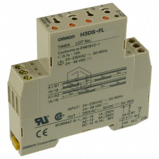 H3DS-FL AC24-230/DC24-48 - Omron Automation and Safety - Time Delay Relays